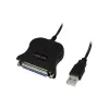 LogiLink UA0054A Cable paralelo negro 1,8 m