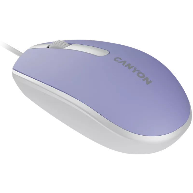 Ratón CANYON M-10 con cable lavanda
