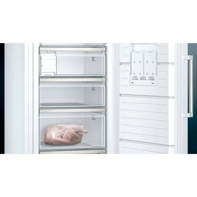Siemens iQ500 GS58NAWCV congelador vertical congelador vertical independiente 366 L blanco