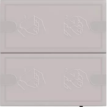 Control de pared sensor táctil Gira KNX Tastsensor 4 Komf. 2f TS4 anthr. — KNX Tastsensor, 4 canales, antracita