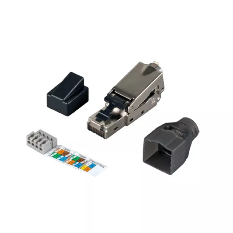 EFB Elektronik 88035.1 conector RJ45 STP Cat.6, montable en campo, plata