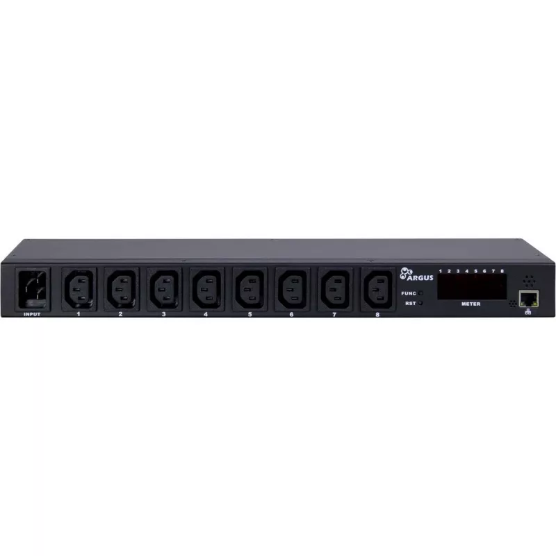 Inter-Tech SW-0816 Unidad de distribución de energía (PDU) 8 tomas AC Negro