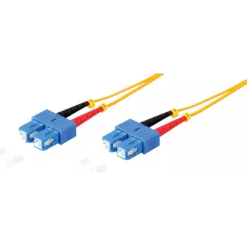 Cable de parcheo ShiverPeaks 77824 fibra óptica dúplex SC/SC 9/125 µm OS1/OS2 3,0 m