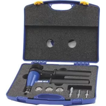 Remachadora de tuercas GESIPA GBM 40-R con boquilla y mandril M5/M6/M8/M10 en maletín