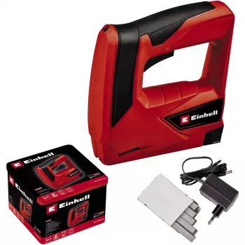 Grapadora a batería TC-CT 3,6 Li, grapadora eléctrica rojo/negro, batería de litio 1,3 Ah
