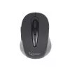 Ratón óptico inalámbrico Bluetooth GEMBIRD MUSWB2 — para diestros, 1600 DPI, 6 botones, negro/gris, pilas AAA
