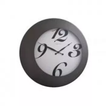 NeXtime Reloj de pared 2947 Walter, Ø 45 cm, negro
