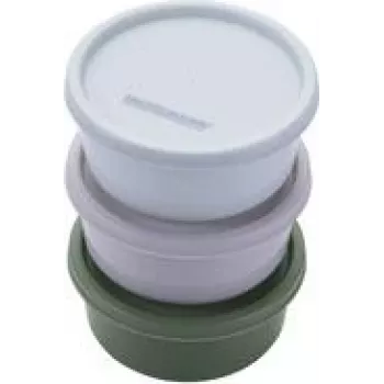 Set de fiambreras Fackelmann 26925 beige verde gris azul claro 3 uds.