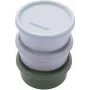 Set de fiambreras Fackelmann 26925 beige verde gris azul claro 3 uds.