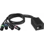 Adaptador DMX-RJ45 EUROLITE DNK-1 (MPN 70064831) para convertir señales DMX512 a conexiones RJ45