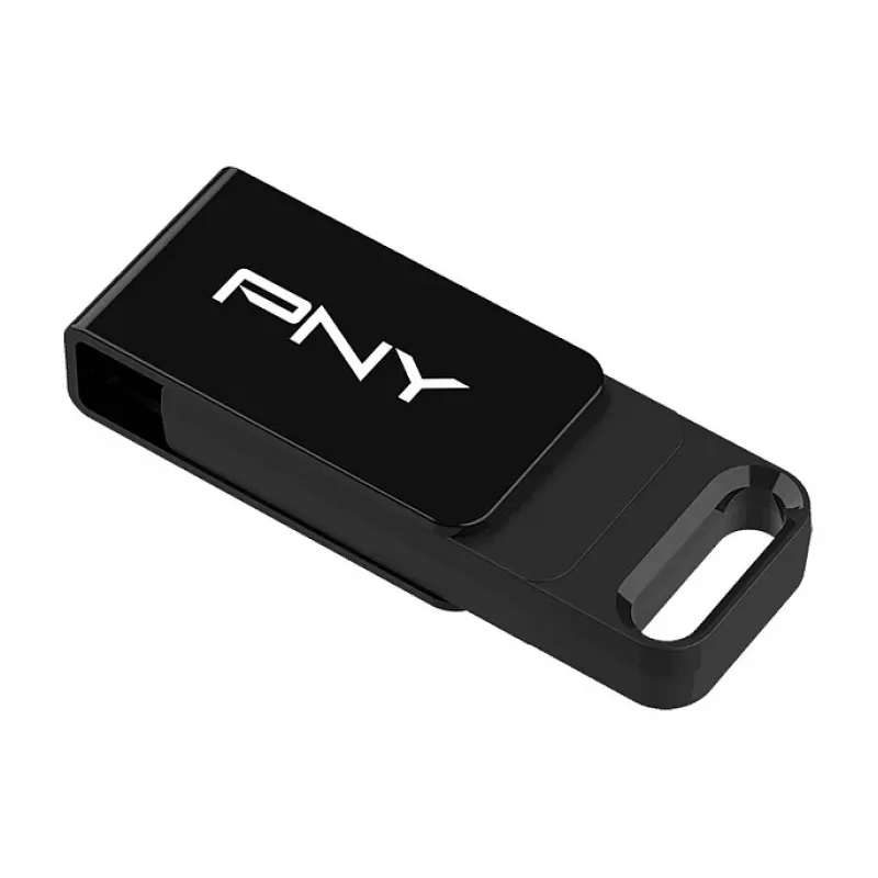 PNY Elite, 128 GB, USB Type-C, 3.2 Gen 1 (3.1 Gen 1), 120 MB/s, Dia, Negro