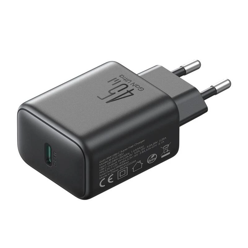 Cargador Joyroom JR-TCG13 45W GaN negro (EU)