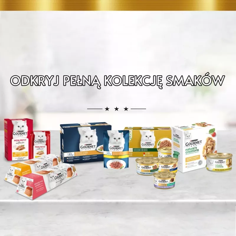 GOURMET Mon Petit Fish Mix - Comida húmeda para gatos - 6 x 50 g