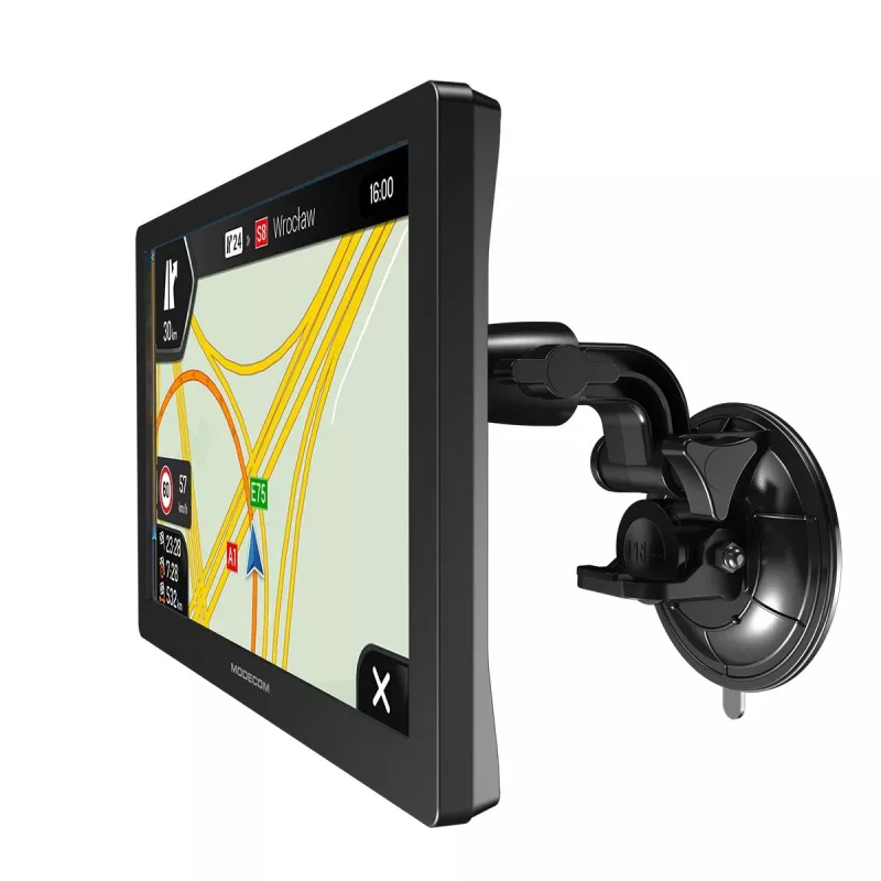 Navegador GPS para coche MODECOM FreeWAY CX 9.0 con iGO Navigation Truck, pantalla táctil de 9 pulgadas, 800×480, 8 GB, Windows CE 6.0, transmisor FM