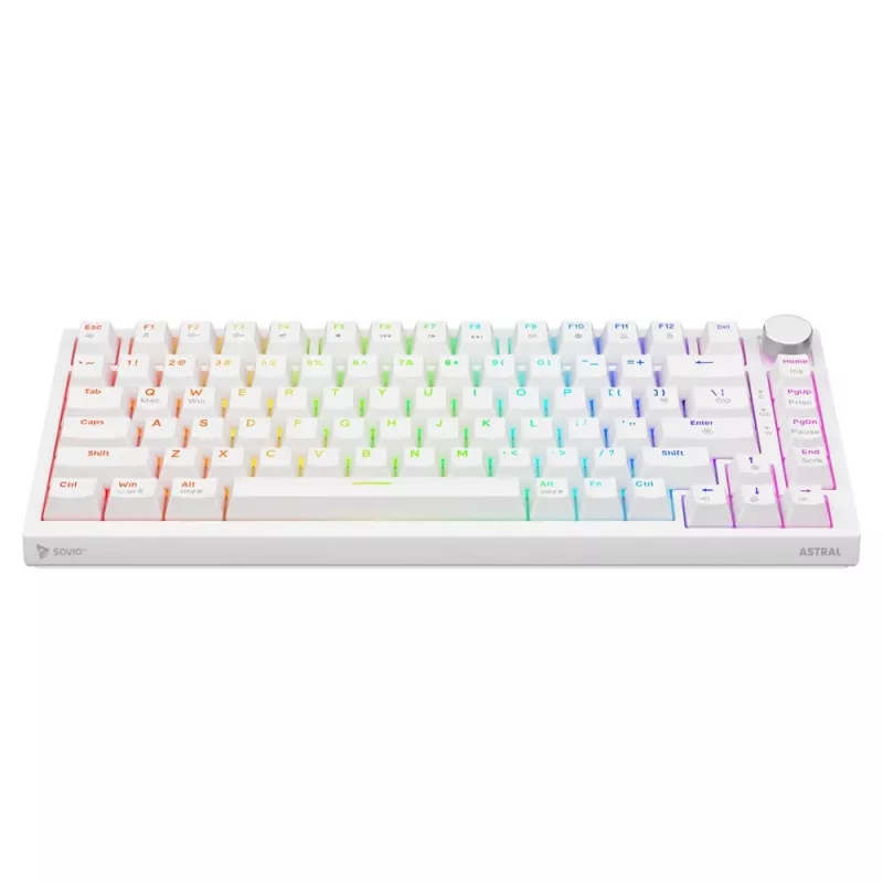 Savio ASTRAL WHITE JADE teclado gaming USB QWERTY US International