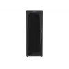 Lanberg FF01-8042-12BL armario rack de suelo de 19 pulgadas 42U, 800x1000x2127,5 mm, puerta de cristal, LCD, IP20, para montar, negro