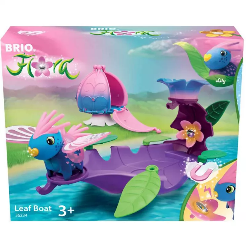 Ravensburger BRIO Flora Lilys Blattboot, set de juego con figura de juguete