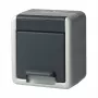 Toma de corriente Schuko de superficie GIRA 444030, individual, gris