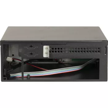 Caja de PC INTER-TECH S21 negra/plateada ATX compatible con 6 ventiladores