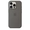 Apple iPhone 16 Pro Funda de silicona con MagSafe - Gris piedra