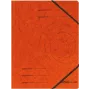 Archivador de anillas convencional Herlitz 972463 cartón naranja A4