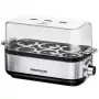 Huevera Rommelsbacher ER 600 — huevera eléctrica, capacidad 6 huevos, 400 W, acero inoxidable, tapa transparente