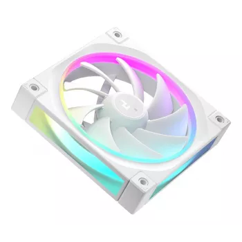 Ventilador de caja PC DeepCool FL12 WH blanco de 120 mm, 2150 RPM, PWM, 55 CFM, 32 dB, FDB, 4 pines