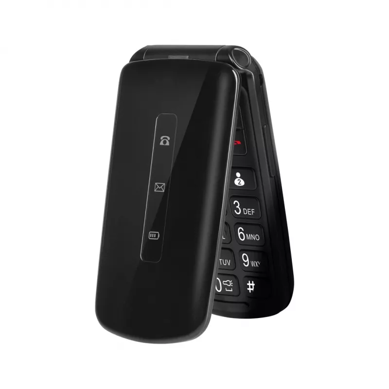 Kruger&Matz Simple 929 teléfono para mayores, 2,8 pulgadas, negro