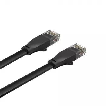 Unitek C1811GBK Cable Ethernet plano Cat6 UTP, 3 m, negro