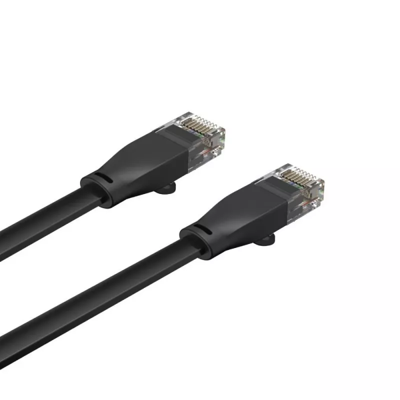 Unitek C1811GBK Cable Ethernet plano Cat6 UTP, 3 m, negro