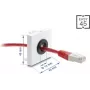 Pasacables DELOCK Easy 14 mm de diámetro modelo 91071 para guiado de cables y pasacables de mesa