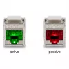 DeLOCK módulo Keystone RJ45 conector hembra a LSA Cat.6A con LED plata-blanco