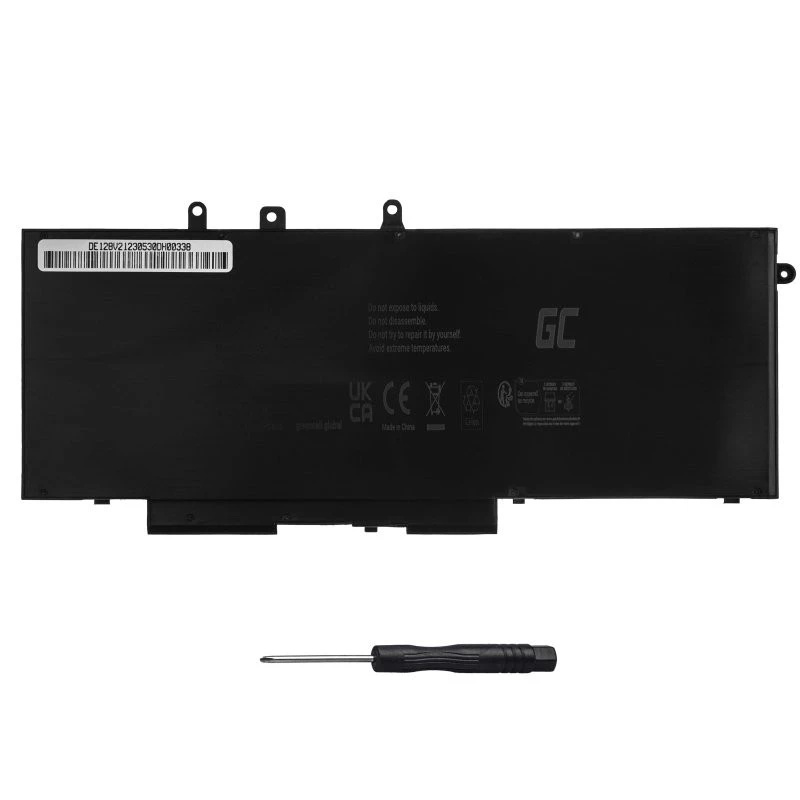 Batería para portátil Green Cell GC-DE128V2 93FTF GJKNX, 7,6 V 6200 mAh, para Dell Latitude 5280/5290/5480/5490/5580