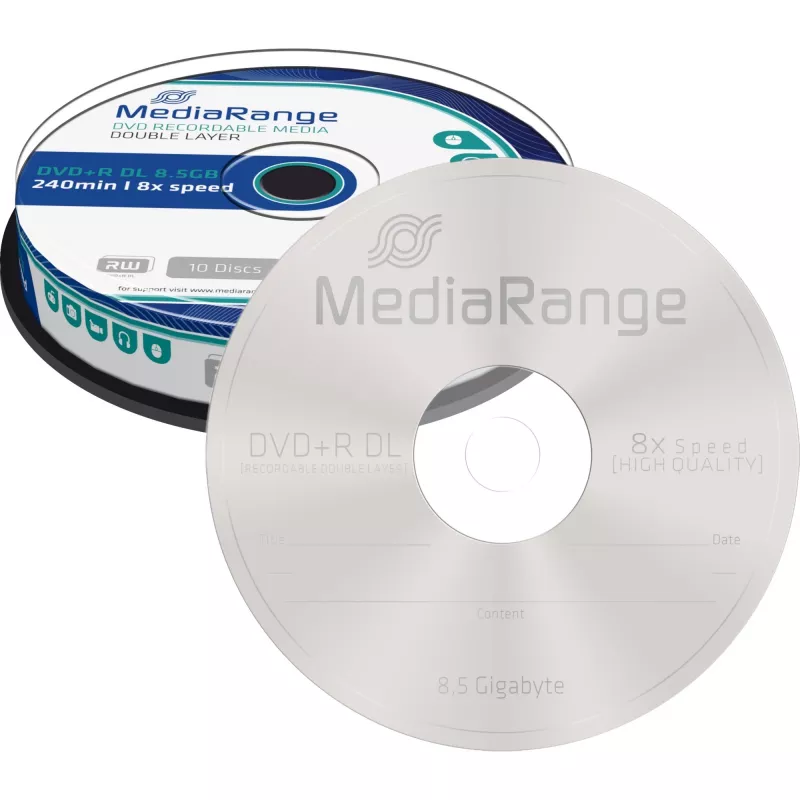 DVD+R DL MediaRange MR466 8,5 GB 10 uds.