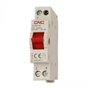 Conmutador modular CNC YCBZ-40, 1P, 40A, 1-0-2
