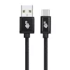 Cable USB - USB C 3 m banda negra