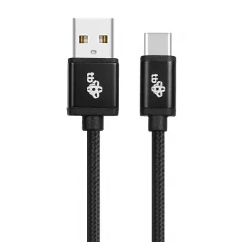 Cable USB - USB C 3 m banda negra