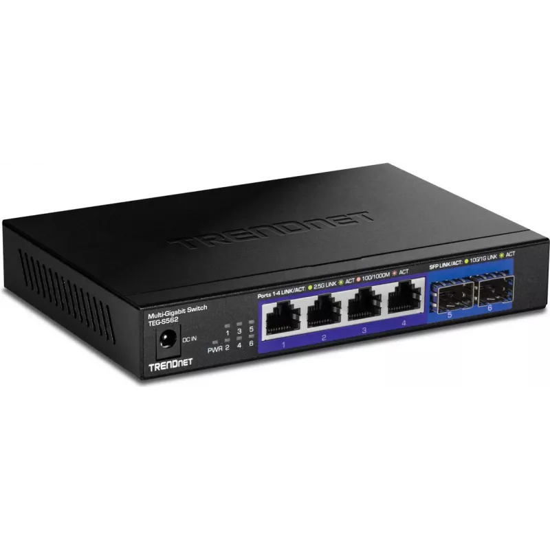 TRENDnet switch Multi-Gig de 6 puertos (TEG-S562)