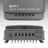 Qoltec, Regulador de carga solar MPPT con sensor de temperatura 20A 12V/24V Pantalla LCD 2 X USB
