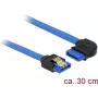 Cable SATA DeLOCK 84990 0,3 m SATA 7-pin negro azul