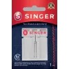 Singer | Aguja doble elástica, decorativa, 4.0 80/12 1 unidad