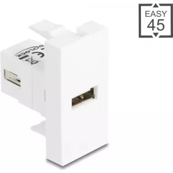 Adaptador de cable USB 2.0 Type-A a Type-A, DELOCK 90908, apantallado, USB 2.0