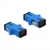DeLOCK adaptador de fibra óptica SC conector hembra a conector hembra, DELOCK 85990, azul, pack de 4