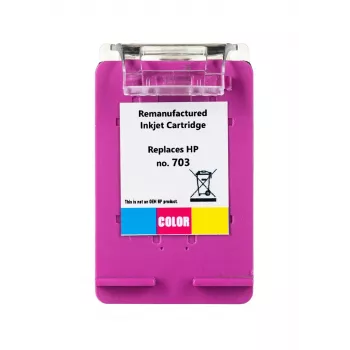Cartucho de color para inyección de tinta Superbulk B-H703C tricolor 17 ml High (XL) Yield compatible con HP