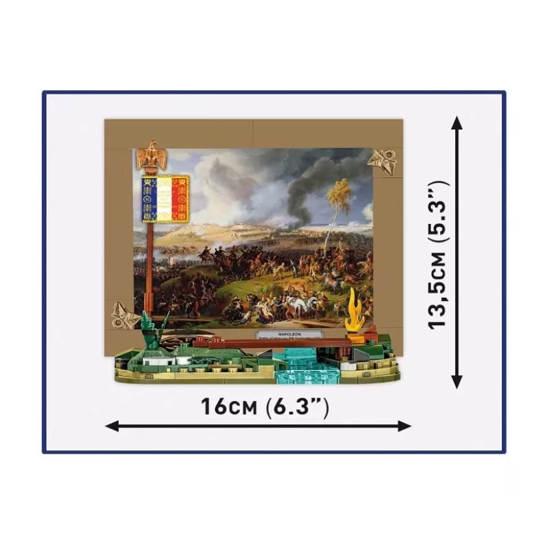 Set de construcción Cobi Batalla de Moscú de Napoleón 145 piezas maqueta histórica diorama