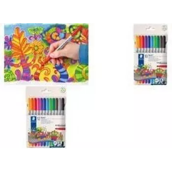 Rotulador Staedtler Noris Club doble punta pack de 10 – rotuladores con dos puntas, colores surtidos
