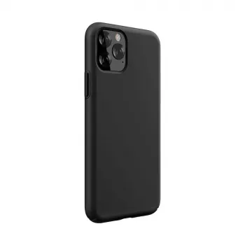 Funda de silicona Devia Nature Series para iPhone 12 Pro Max — negro, funda protectora soft-touch