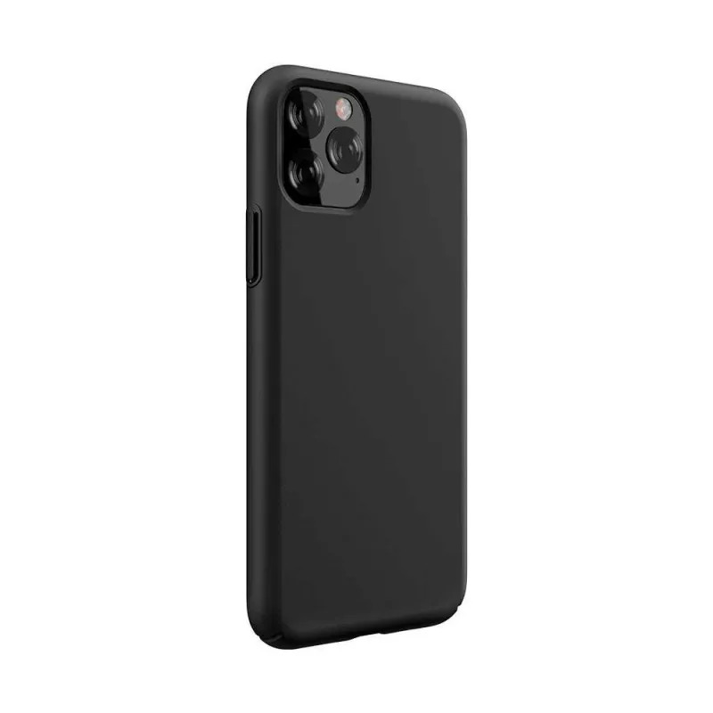 Funda de silicona Devia Nature Series para iPhone 12 Pro Max — negro, funda protectora soft-touch