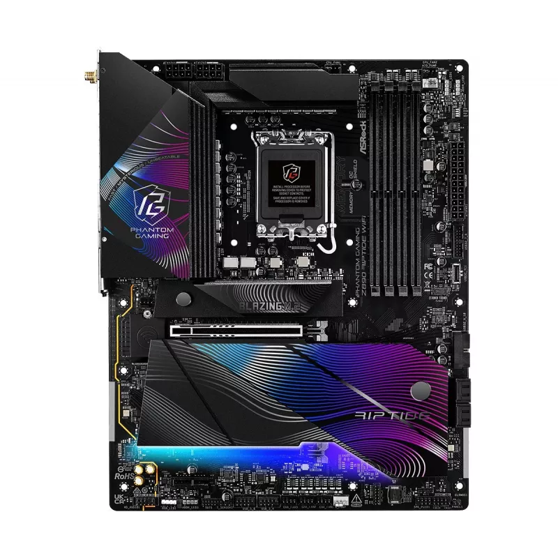 Placa base ASRock Z890 Riptide WiFi — Intel Z890, LGA1851, ATX, DDR5, 4 DIMM, Wi‑Fi 7, 2.5Gb LAN, Thunderbolt 4