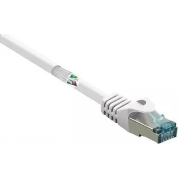 RF-5043912 Cable de red RJ45 Cable de parcheo CAT 6a S/FTP 10,00 m Blanco Ignífugo 1 ud. (RF-5043912)